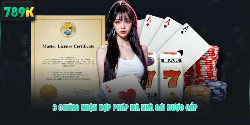 3 chứng nhận hợp pháp mà nhà cái được cấp